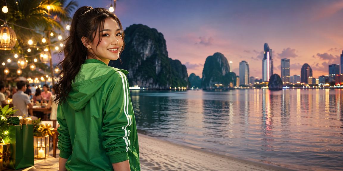 Không khí lễ hội cá cược tại Hạ Long Bay Việt Nam