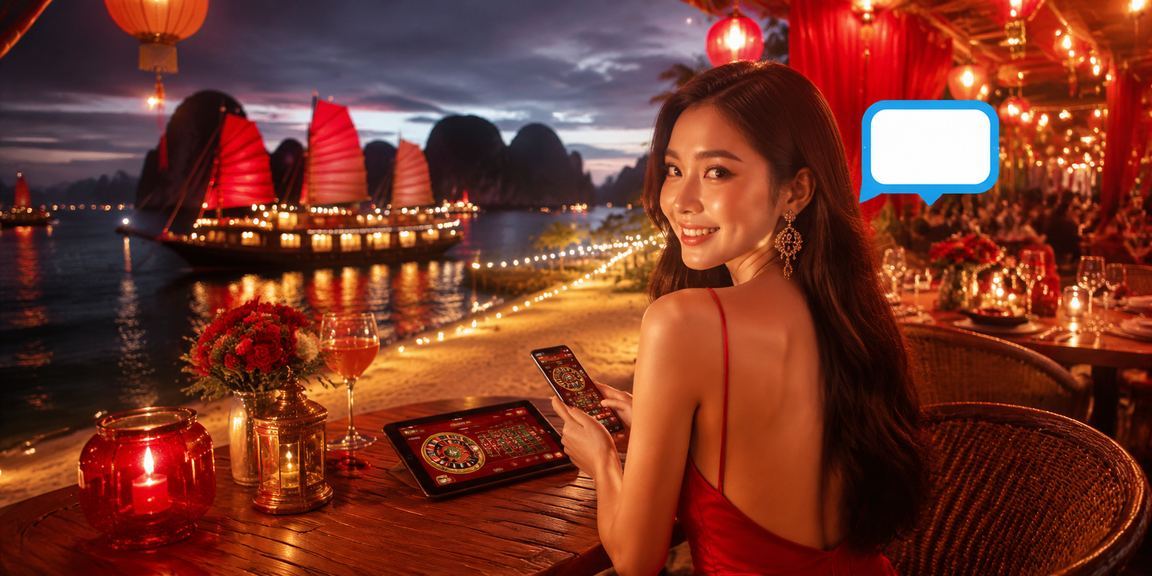 Cảnh đẹp vịnh Hạ Long với người dùng trải nghiệm nền tảng cá cược trên điện thoại