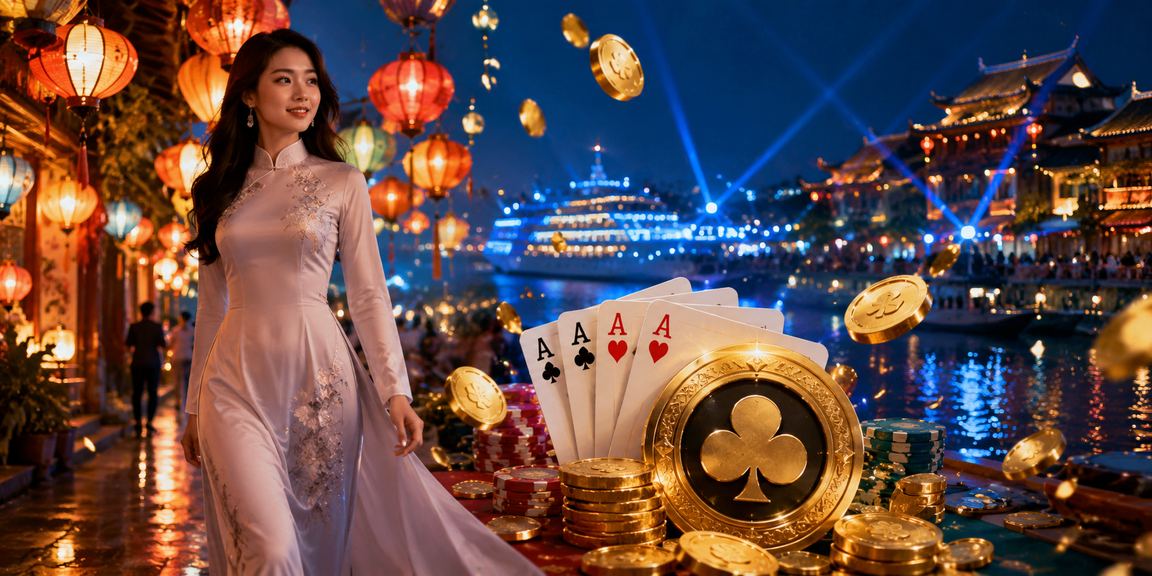 Không khí chợ đêm Huế khi người dùng kiểm tra kết quả xổ số miền Trung